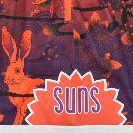 MITCHELL-&amp;-NESS-Pantaloncino-Basket-Uomo-Nba-Ah-Swingman-Short-5.0-Hardwood-Classics-1991-Phosun-Orange/purple-da-uomo
