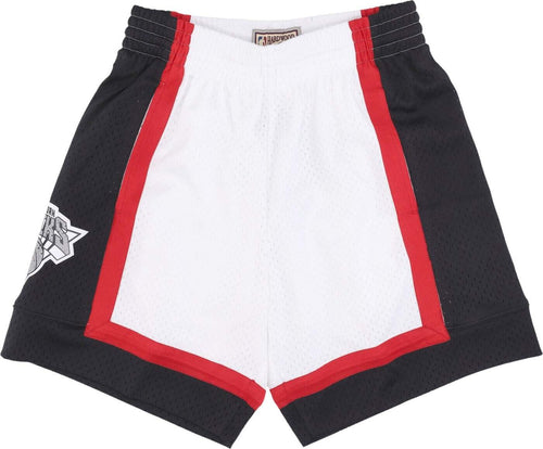 MITCHELL-&-NESS-Pantaloncino-Basket-Uomo-Nba-Cracked-Cement-Swingman-Short-1996-Neykni-White-da-uomo