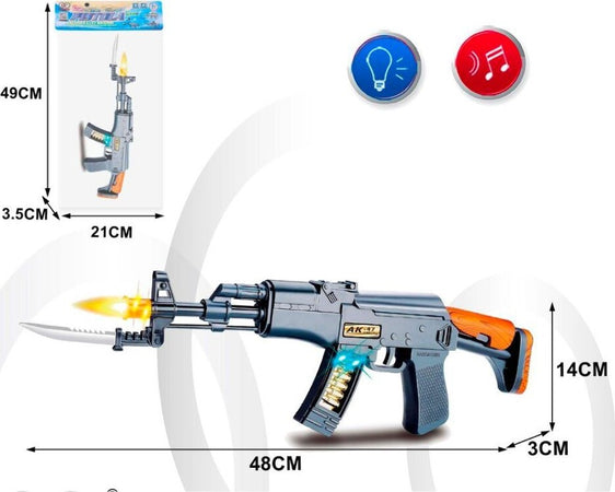 Mitragliatrice Giocattolo Con Musica E Luci Pistola Fucile Per Bambini Di Et? 3+ Giochi e giocattoli/Giochi d'imitazione e accessori di travestimento/Accessori per travestimento/Armi giocattolo/Pistole giocattolo Trade Shop italia - Napoli, Commerciovirtuoso.it