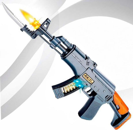 Mitragliatrice-Giocattolo-Con-Musica-E-Luci-Pistola-Fucile-Per-Bambini-Di-Età-3+