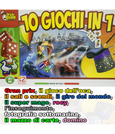 Mix 10 Giochi Gioco Di Società Classici Da Tavolo Gp Oca Mondo Sali Scendi Rocy