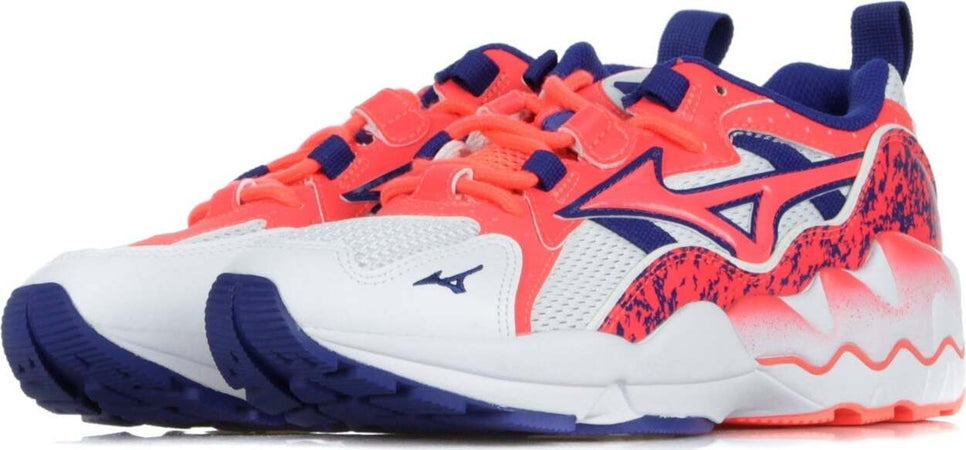 MIZUNO-Scarpa-Bassa-Uomo-Wawe-Rider-1-White/fiery-Coral/mazarine-Blue-da-uomo