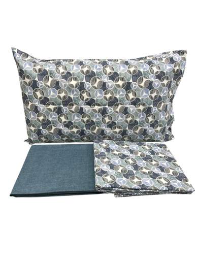 Completo Lenzuola Mae' Via Roma 60 Sailor Matrimoniale Percalle di Cotone