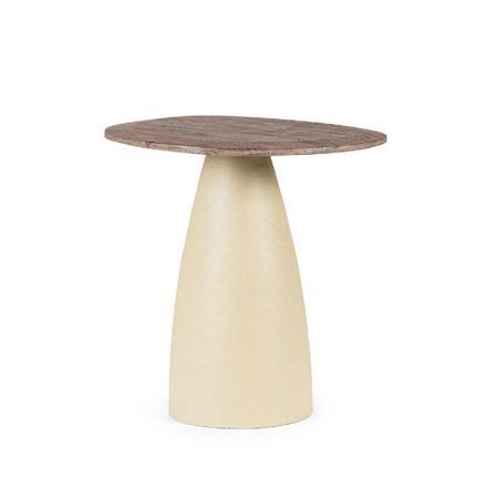 Tavolino stanley top rustic brown, top in legno di mango con forma innerolare 50 x 43 x 50 cm