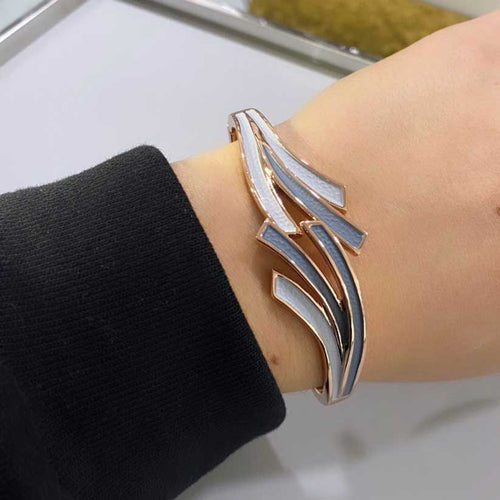 Bracciale Orbital Zefiro Alexarte artigianale, con placcature in oro o argento, cristalli e confezione elegante