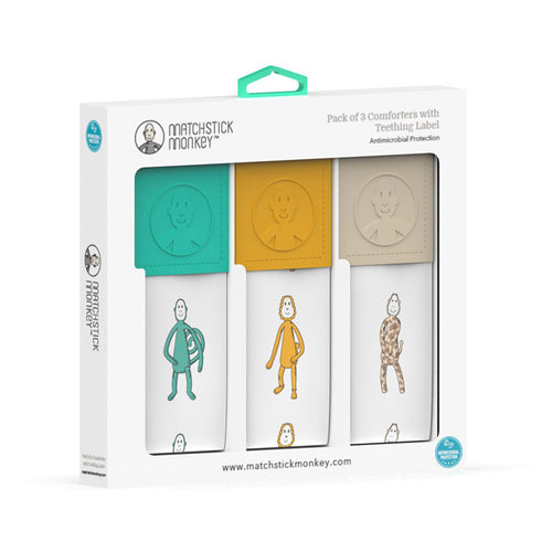Comforter copertina con gioco dentizione Matchstick Monkey - Multicolore