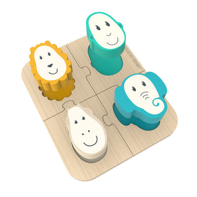 Gioco puzzle incastro in legno animali Matchstick Monkey - Multicolore