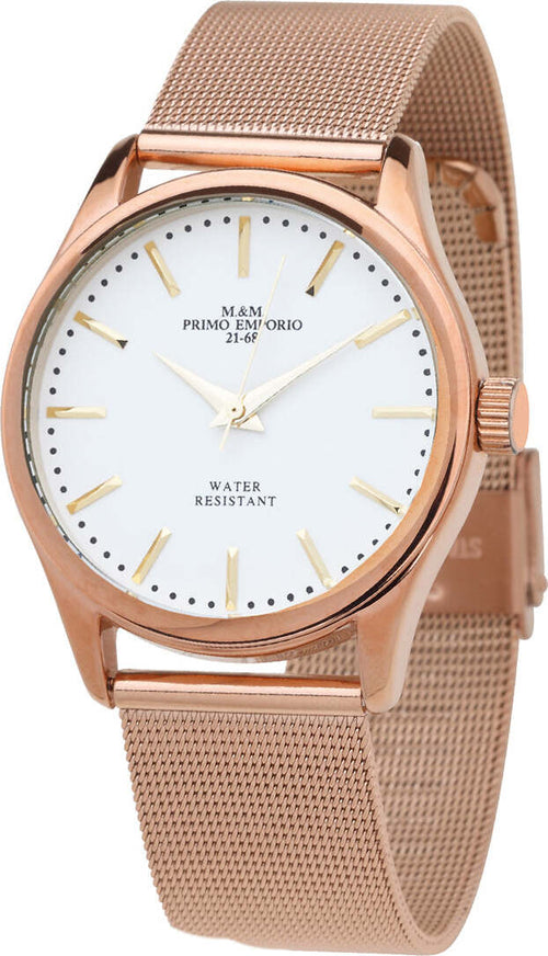 M&m Primo Emporio Color Line Orologio Donna Da Polso 1035rw Orologio Analogico in Acciaio Rosato E Quadrante Tondo Bianco Resistente All'acqua 5 Atm Moda/Donna/Orologi/Orologi da polso Milano Fashion Watch - Marcianise, Commerciovirtuoso.it