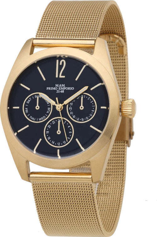 M&m Primo Emporio Color Line Orologio Unisex 1035trn Orologio Analogico Da Polso in Acciaio Inossidabile Oro E Quadrante Tondo Nero Orologio Uomo Donna Moda/Donna/Orologi/Orologi da polso Milano Fashion Watch - Marcianise, Commerciovirtuoso.it