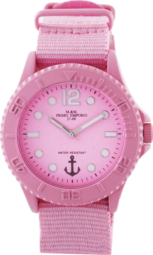 M&m Primo Emporio Orologio Donna 1057ro Rosa Orologio Analogico Da Polso Quadrante Tondo E Cinturino in Nylon Tinta Unita Rosa Moda/Donna/Orologi/Orologi da polso Milano Fashion Watch - Marcianise, Commerciovirtuoso.it
