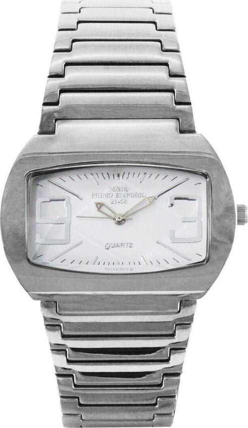 M&m Primo Emporio Orologio Donna 140w Analogico Orologio Da Polso Cinturino E Cassa in Acciaio Inossidabile E Quadrante Rettangolare Bianco Movimento Al Quarzo Moda/Donna/Orologi/Orologi da polso Milano Fashion Watch - Marcianise, Commerciovirtuoso.it