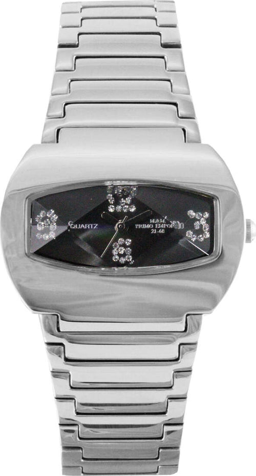 M&m Primo Emporio Orologio Donna 141n in Acciaio Orologio Da Polso Analogico Quadrante Rettangolare Nero Acciaio Inossidabile Moda/Donna/Orologi/Orologi da polso Milano Fashion Watch - Marcianise, Commerciovirtuoso.it