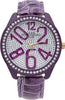 M&m Primo Emporio Orologio Donna Crystal Summer 1012p Orologio Cinturino in Pelle Viola Quadrante Tondo Con Swarovski Analogico Numeri Grandi Moda/Donna/Orologi/Orologi da polso Milano Fashion Watch - Marcianise, Commerciovirtuoso.it