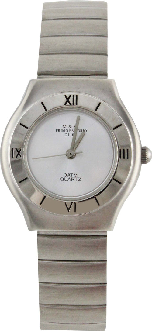M&m Primo Emporio Orologio Donna Da Polso in Acciaio Orologio Analogico Quadrante Rotondo Bianco Orologio Casual Acciaio Moda/Donna/Orologi/Orologi da polso Milano Fashion Watch - Marcianise, Commerciovirtuoso.it