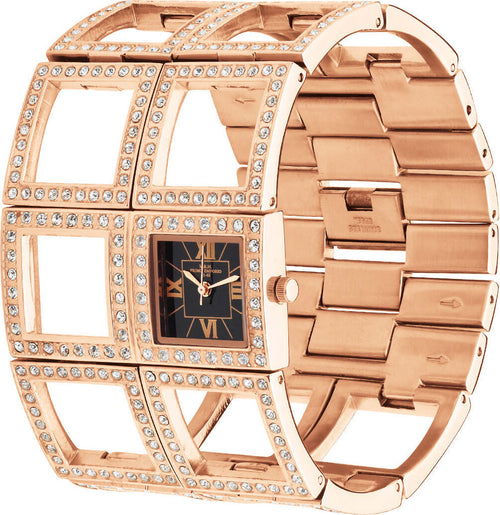 M&m Primo Emporio Orologio Rigido Donna Con Zirconi 738rsn Ramato Orologio Da Polso Analogico Quadrante Nero Quadrato Impreziosito Con Zirconi Moda/Donna/Orologi/Orologi da polso Milano Fashion Watch - Marcianise, Commerciovirtuoso.it