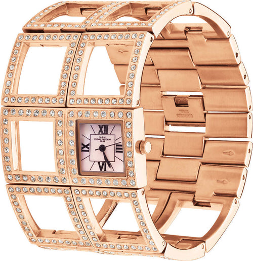 M&m Primo Emporio Orologio Rigido Donna Con Zirconi 738rsro Orologio Bracciale Quadrante Quadrato Piccolo Rosa Con Cinturino Ramato E Zirconi Moda/Donna/Orologi/Orologi da polso Milano Fashion Watch - Marcianise, Commerciovirtuoso.it