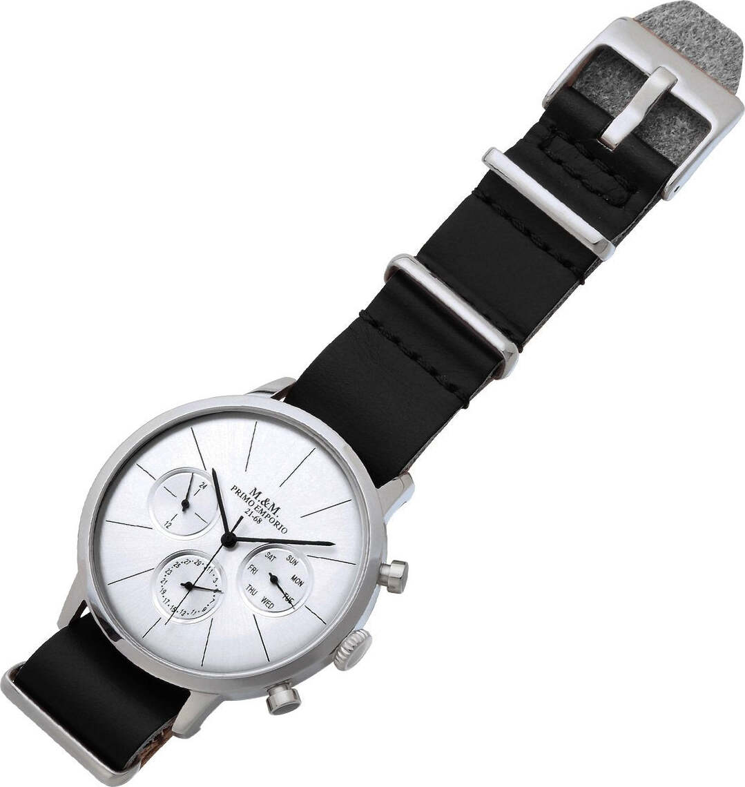 M&m Primo Emporio Orologio Uomo Cronografo in Acciaio 1030kn