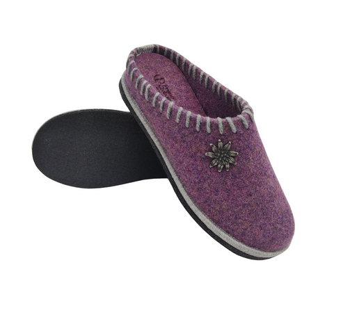 Le Originali Tirolesi Ciabatte Donna in Vera Lana Cotta, Pantofole Invernali 100% Made in Italy, Artigianato Ecosostenibil