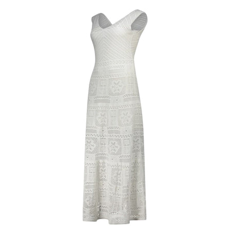 Dexterior vestiti casual donna d.exterior - patchwork abito lungo s/m - bianco da donna