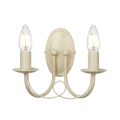 Applique Industrial Nordico Minster Acciaio Oro 2 Luci E14