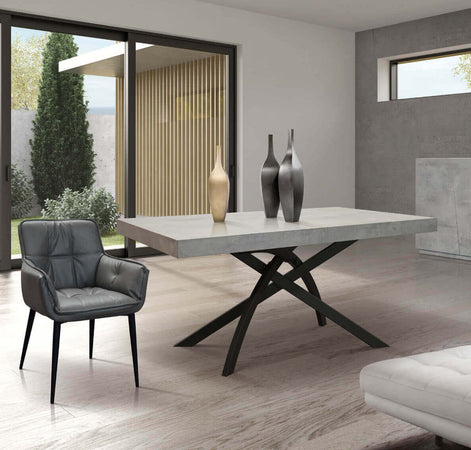 MNEMOSYNE---tavolo-da-pranzo-allungabile-cm-90-x-140/180/220-x-77-h-Cemento-Milani-Home