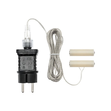Trasformatore "Battery Eliminator" per batterie con Timer 8 ore On, disinseribile tramite Pulsante Luminoso