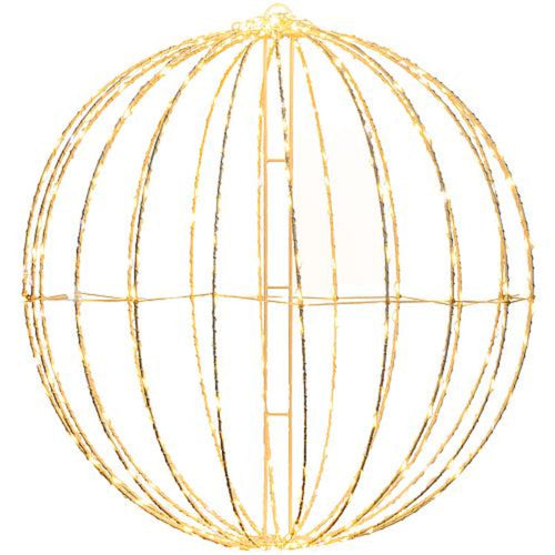 Sfera tridimensionale con microLED ad alta densità con cavo Argento Silver
