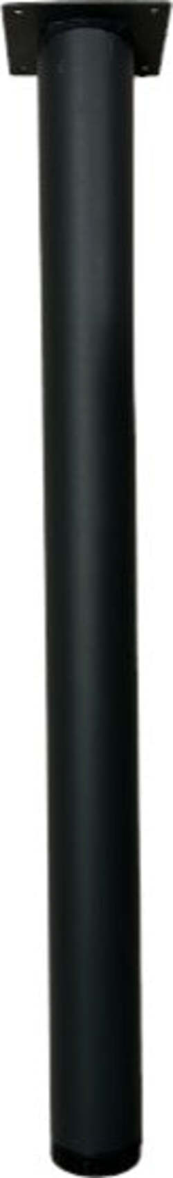MOBILA---1-GAMBA-TONDA-ACCIAIO-SATINATO-H710-D.80-MM***