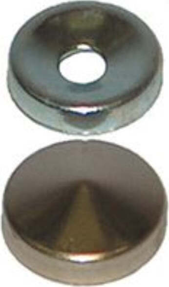 MOBILA---12-BORCHIE-COPRIVITI-CONICHE-IN-OTTONE-NICHELATO-DIAM.-12