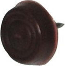 MOBILA---16-SOTTOSEDIA-NERI-IN-PLASTICA-MORBIDA-CON-CHIODO-DIAM-17