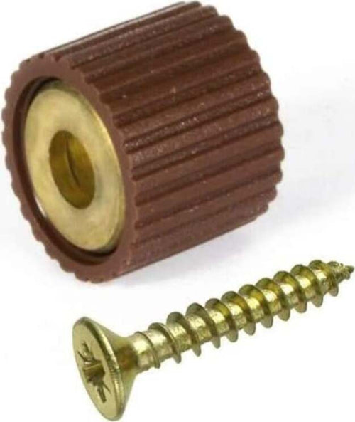 MOBILA---8PZ-REGGICRISTALLO-IN-OTTONE-LUCIDO-CON-GOMMA-MARRONE-12MM