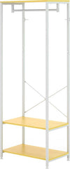 Mobile-Appendiabiti-2-in-1-con-Ripiano-a-2-Livelli,-in-Acciaio-e-Truciolato,-60x40x167.5-cm-DC2837-474V00NDDC2