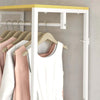 Mobile-Appendiabiti-2-in-1-con-Ripiano-a-2-Livelli,-in-Acciaio-e-Truciolato,-60x40x167.5-cm-DC2837-474V00NDDC2