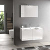 Mobile Bagno 100cm Sospeso Con 2 Ante e Specchio con Lampada Casa e cucina/Bagno/Mobili da bagno/Mobiletti con lavabo Shopbagno.it - Roma, Commerciovirtuoso.it