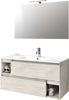 Mobile Bagno 100cm Sospeso Con Due Cassetti Due Vani E Specchio Con Lampada Casa e cucina/Bagno/Mobili da bagno/Mobiletti con lavabo Shopbagno.it - Roma, Commerciovirtuoso.it