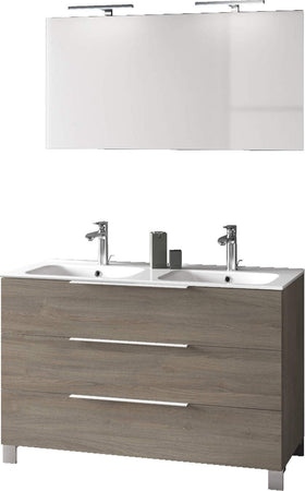 Mobile Bagno 120cm a Terra Con Lavabo doppia Vasca, Tre Cassetti e Specchio Casa e cucina/Bagno/Mobili da bagno/Mobiletti con lavabo Shopbagno.it - Roma, Commerciovirtuoso.it