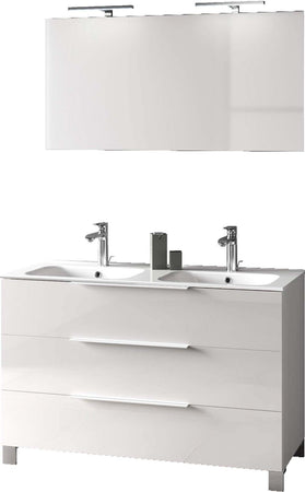 Mobile Bagno 120cm a Terra Con Lavabo doppia Vasca, Tre Cassetti e Specchio Casa e cucina/Bagno/Mobili da bagno/Mobiletti con lavabo Shopbagno.it - Roma, Commerciovirtuoso.it