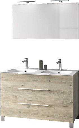 Mobile Bagno 120cm a Terra Con Lavabo doppia Vasca, Tre Cassetti e Specchio Casa e cucina/Bagno/Mobili da bagno/Mobiletti con lavabo Shopbagno.it - Roma, Commerciovirtuoso.it