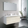Mobile Bagno 120cm Sospeso Due Cassetti Lavabo Doppia Vasca e Specchio Con Lampada Casa e cucina/Bagno/Mobili da bagno/Mobiletti con lavabo Shopbagno.it - Roma, Commerciovirtuoso.it