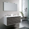 Mobile Bagno 120cm Sospeso Due Cassetti Lavabo Doppia Vasca e Specchio Con Lampada Casa e cucina/Bagno/Mobili da bagno/Mobiletti con lavabo Shopbagno.it - Roma, Commerciovirtuoso.it