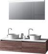 Mobile Bagno 140cm Con Doppio Lavabo, Base Con Cassetto E Specchio Con LED Integrato Casa e cucina/Bagno/Mobili da bagno/Mobiletti con lavabo Shopbagno.it - Roma, Commerciovirtuoso.it