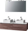 Mobile Bagno 140cm Con Doppio Lavabo, Base Con Cassetto, Specchio E Lampada Casa e cucina/Bagno/Mobili da bagno/Mobiletti con lavabo Shopbagno.it - Roma, Commerciovirtuoso.it