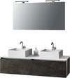 Mobile Bagno 140cm Con Doppio Lavabo, Base Con Cassetto, Specchio E Lampada Casa e cucina/Bagno/Mobili da bagno/Mobiletti con lavabo Shopbagno.it - Roma, Commerciovirtuoso.it