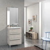Mobile Bagno 60cm a Terra Con Tre Cassetti e Specchio Sherwood