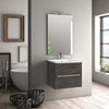 Mobile Bagno 60cm Sospeso Con 2 Cassetti e Specchio con Lampada LED Casa e cucina/Bagno/Mobili da bagno/Mobiletti con lavabo Shopbagno.it - Roma, Commerciovirtuoso.it