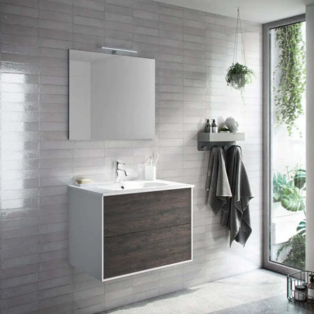 Mobile Bagno 60cm Sospeso Due Cassetti e Specchio Casa e cucina/Bagno/Mobili da bagno/Mobiletti con lavabo Shopbagno.it - Roma, Commerciovirtuoso.it