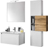 Mobile Bagno 70cm Sospeso Cassetto, Colonna Pensile, Vano a Giorno, Specchio E Lampada Casa e cucina/Bagno/Mobili da bagno/Mobiletti con lavabo Shopbagno.it - Roma, Commerciovirtuoso.it