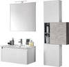 Mobile Bagno 70cm Sospeso Cassetto, Colonna Pensile, Vano a Giorno, Specchio E Lampada Casa e cucina/Bagno/Mobili da bagno/Mobiletti con lavabo Shopbagno.it - Roma, Commerciovirtuoso.it
