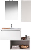 Mobile Bagno 70cm Sospeso Cassetto, Pensile, Vano a Giorno, Specchio E Lampada Casa e cucina/Bagno/Mobili da bagno/Mobiletti con lavabo Shopbagno.it - Roma, Commerciovirtuoso.it