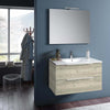 Mobile Bagno 90cm Sospeso Con Due Cassetti E Specchio Con Lampada Casa e cucina/Bagno/Mobili da bagno/Mobiletti con lavabo Shopbagno.it - Roma, Commerciovirtuoso.it